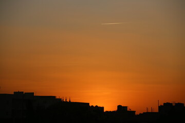 sunset in Khartoum Sudan 