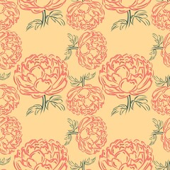 Obraz premium seamless floral pattern