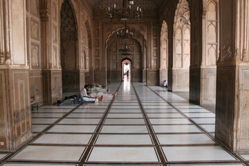 veranda of badshahi mosque, lahore The Lahore Fort is a citadel in the city of Lahore, Punjab,...