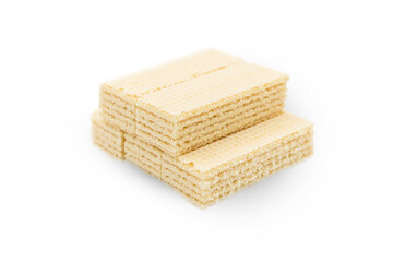 Milk Wafers isolated on white background