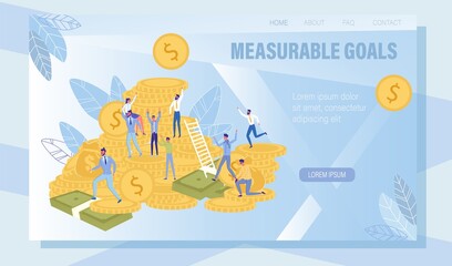 Measurable Goals Attainable Result Landing Page