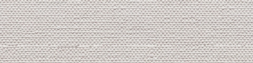 White linen canvas background with contrast surface relief for your style. Seamless panoramic texture.