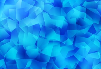 Light BLUE vector polygonal pattern.