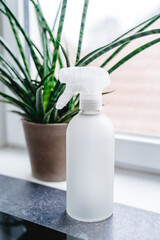 refillable zero waste spray bottle for the kitchen with water,
soda, soap, vinegar essence to clean...