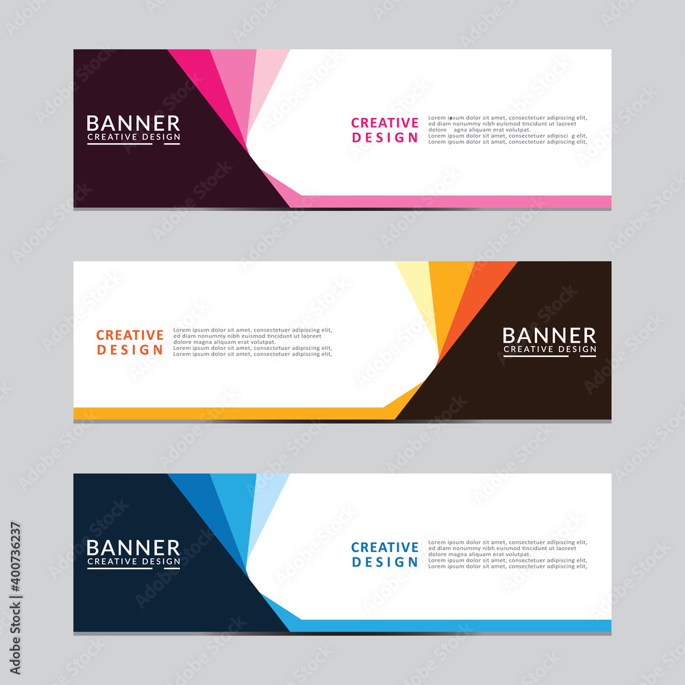 Poster vector abstract geometric design banner web template. modern design. vector illustration