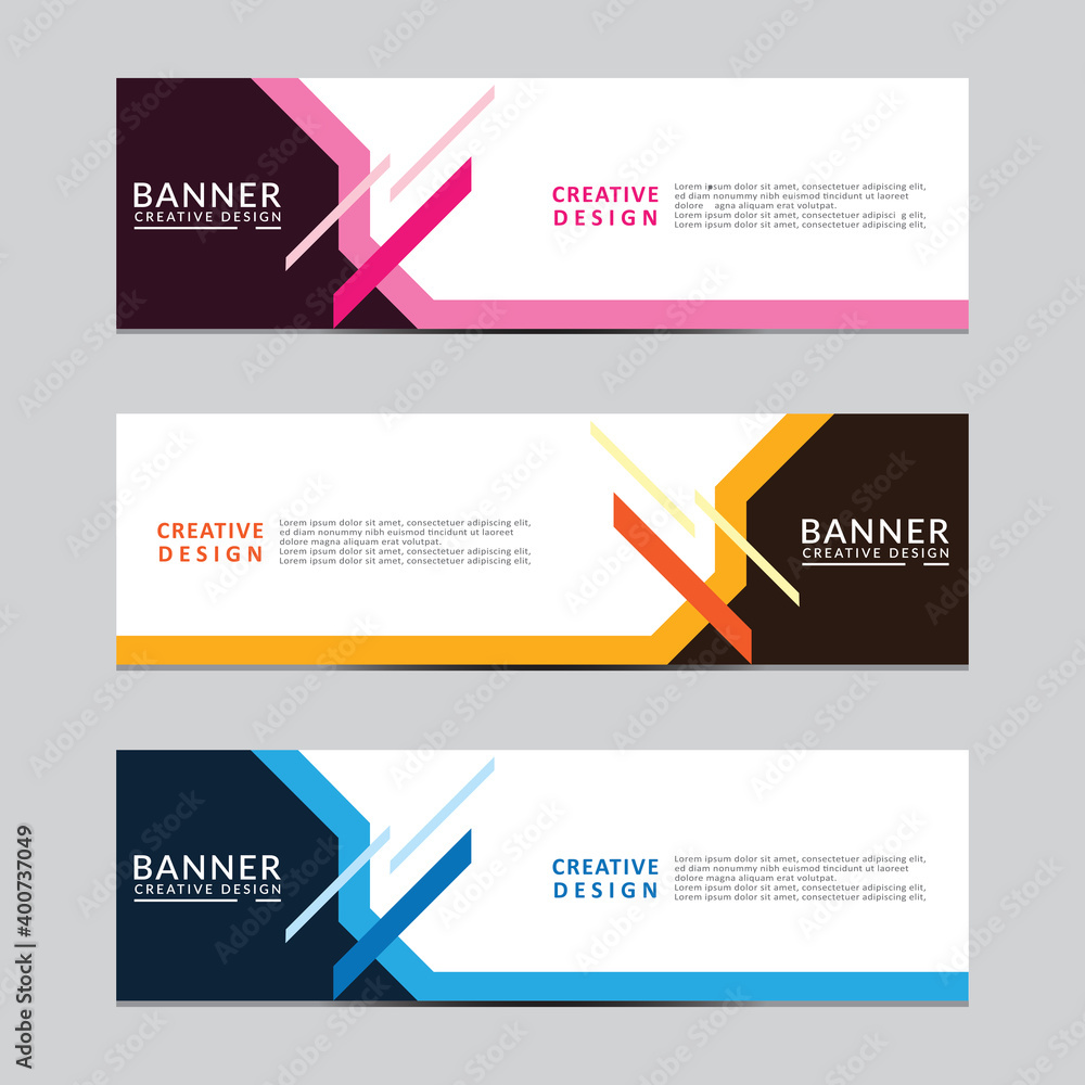 Sticker vector abstract geometric design banner web template. modern design. vector illustration