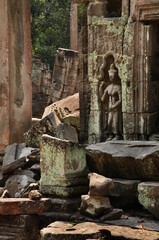 Fototapeta na wymiar Ta Prohm temple at Angkor. Siem Reap province. Cambodia