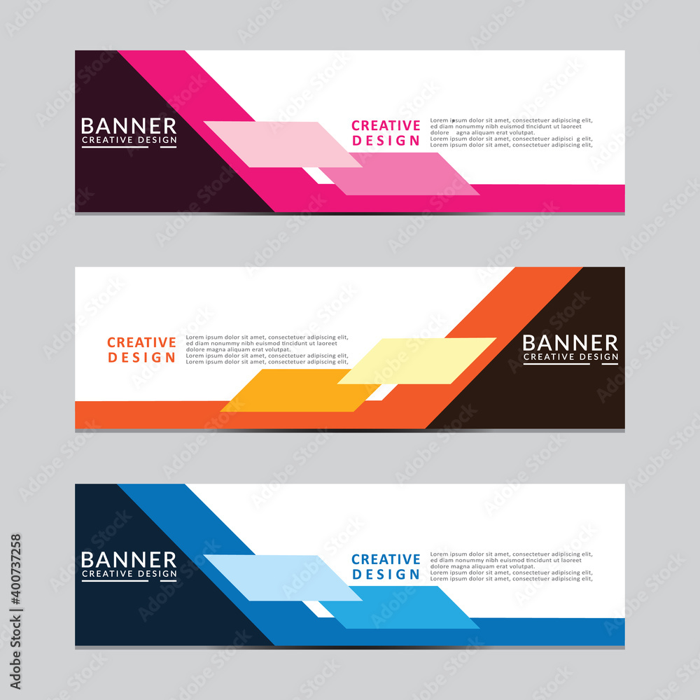 Poster vector abstract geometric design banner web template. modern design. vector illustration