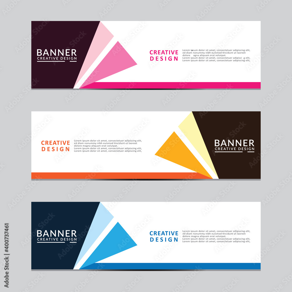 Sticker vector abstract geometric design banner web template. modern design. vector illustration