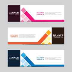 Fototapeta premium Vector abstract geometric design banner web template. Modern design. Vector illustration
