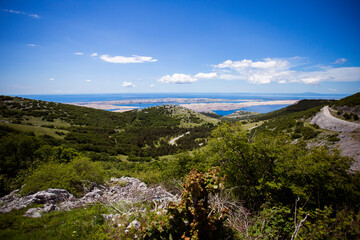 Fototapeta na wymiar Velebit mountain landscape in Baske ostarije, Croatia