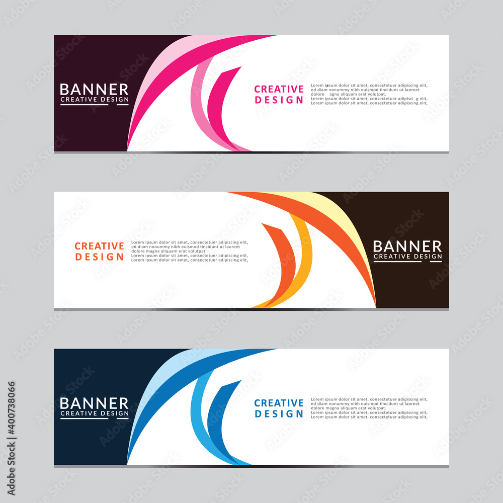 Sticker vector abstract geometric design banner web template. modern design. vector illustration