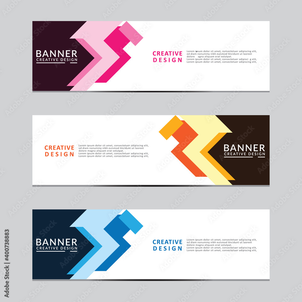 Sticker vector abstract geometric design banner web template. modern design. vector illustration