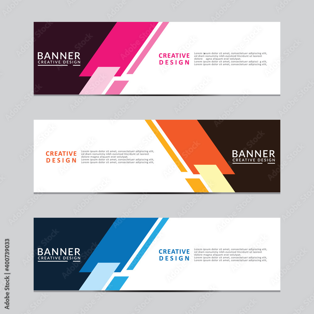 Poster vector abstract geometric design banner web template. modern design. vector illustration
