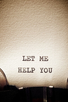 Let Me Help You