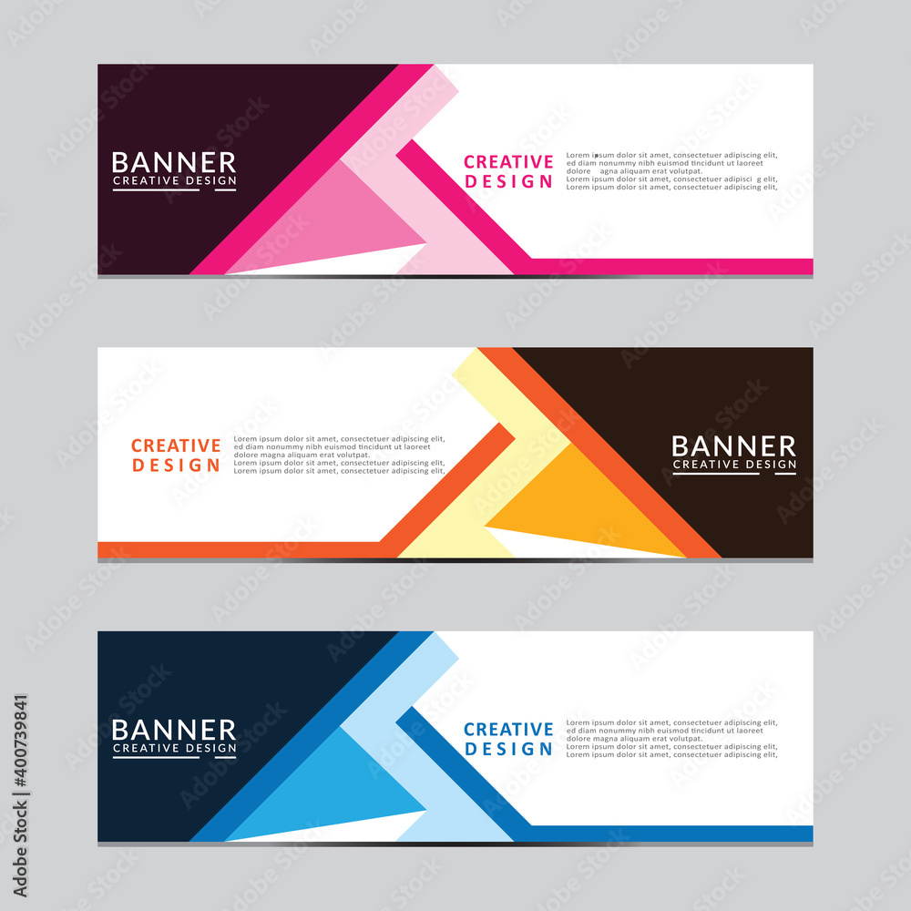Sticker vector abstract geometric design banner web template. modern design. vector illustration