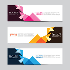 Fototapeta premium Vector abstract geometric design banner web template. Modern design. Vector illustration
