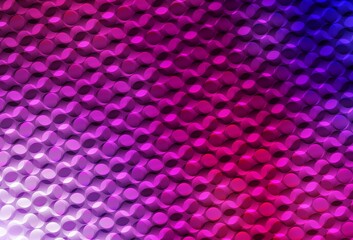 Dark Purple, Pink vector background with bubbles.