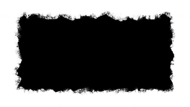 Jagged black painted background, stop motion animation 