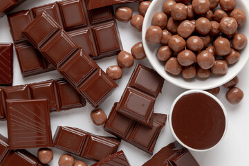 chocolate and coffee beans