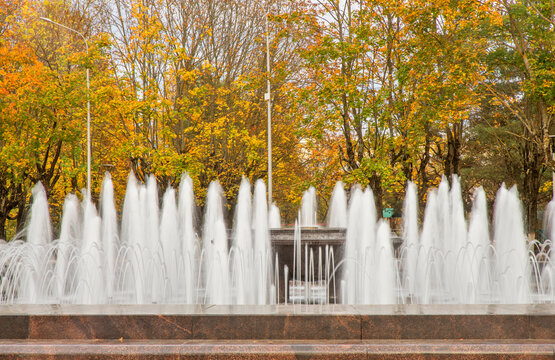 Central park "Nightingales" (named after the 1000th anniversary of Bryansk) in Bryansk. Russia