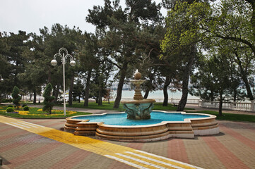 Lermontovsky boulevard in Gelendzhik. Krasnodar Krai. Russia