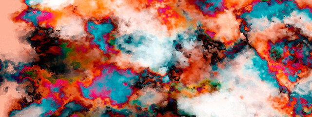 Naklejka premium abstract colorful background bg texture wallpaper art cloud clouds sky water aqua explosion splash 