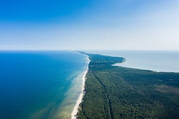 Obraz na płótnie Canvas Aerial view of the Curonian Spit in summer