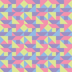 Beautiful of Colorful Triangle Parallelogram, Repeated, Abstract, Illustrator Pattern Wallpaper. Image for Printing on Paper, Wallpaper or Background, Covers, Fabrics