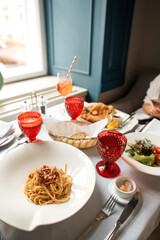 have a delicious lunch at the restaurant