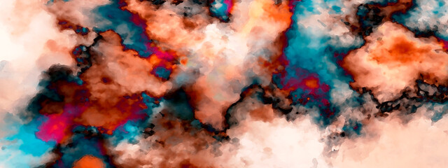 Obraz na płótnie Canvas abstract colorful background bg texture wallpaper art cloud clouds sky water aqua explosion splash 