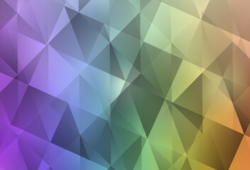 Light Multicolor vector low poly layout.