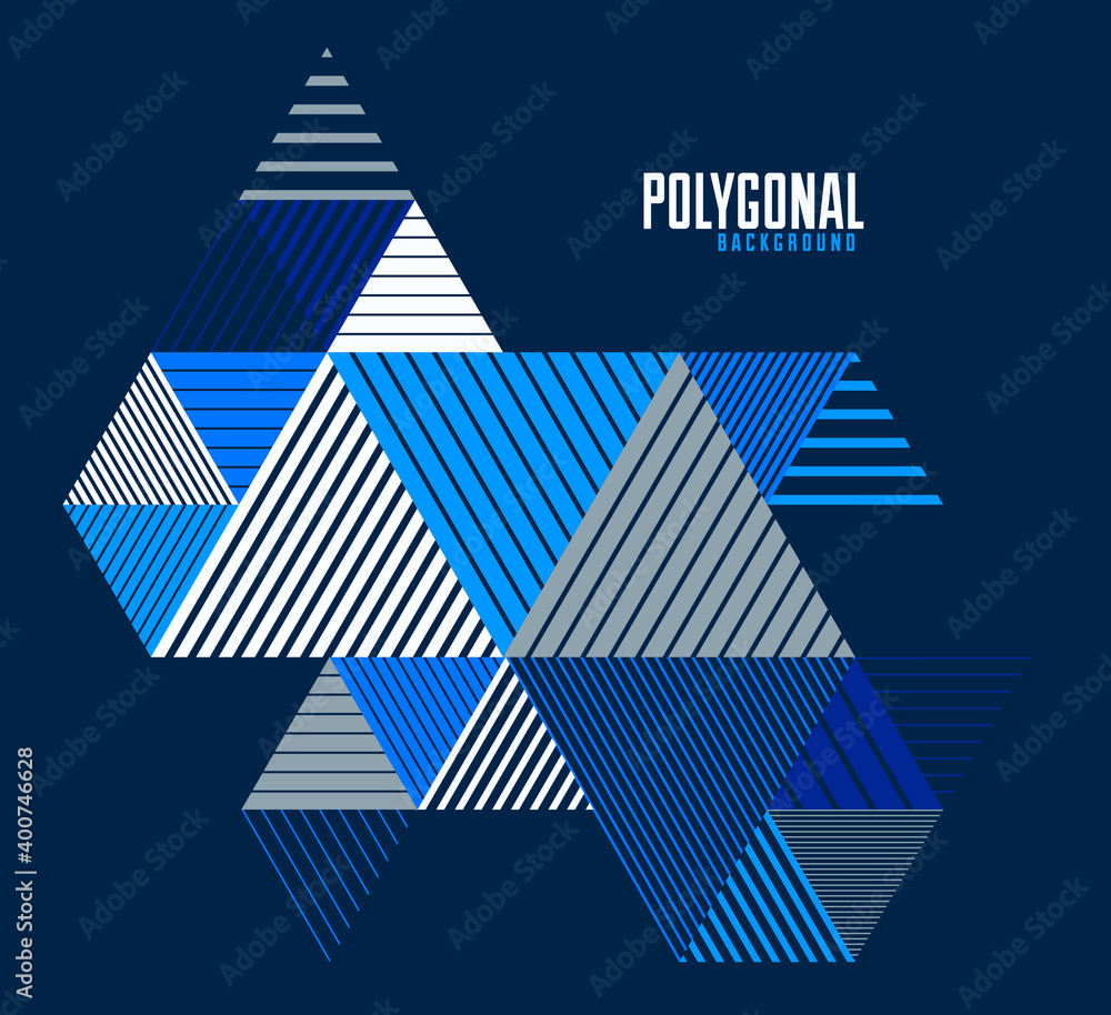 Aufkleber linear striped abstract vector dimensional 3d background with isolated retro style graphic element w