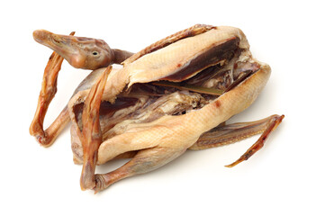 Salted Goose on white background