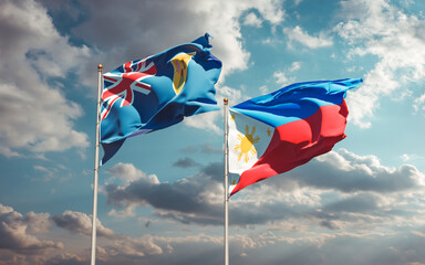 Flags of Turks and Caicos Islands and Philippines.