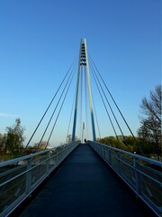 Fototapeta na wymiar River bridge in Czech Republic.