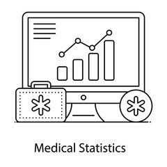 
Infographic flat outline vector showing, visual presentation of data
