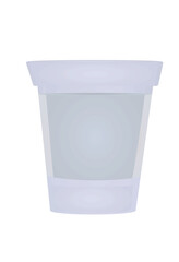 Full drink glass. vector illustration