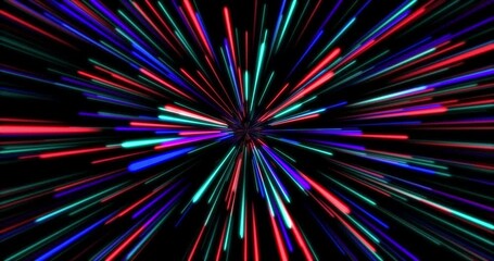 Decorative lines shapes background motion