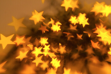 defocused stars light background