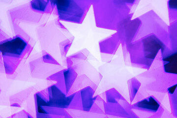 defocused stars light background