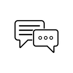 Message vector icon. Chat icons. Text message. Speech bubbles icons. Vector illustration