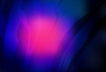 Dark Pink, Blue vector blurred and colored pattern.