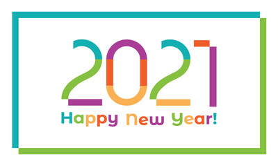 Creative concept of 2021 Happy New Year posters set. Design templates with typography logo 2021 for celebration and season decoration. Minimalistic trendy backgrounds for branding, banner, cover, card