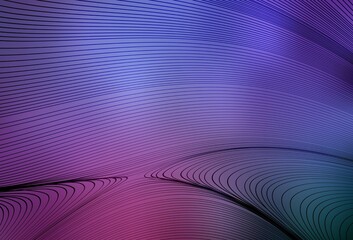 Light Purple, Pink vector pattern with bent lines.
