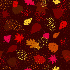 Seamless autumn pattern