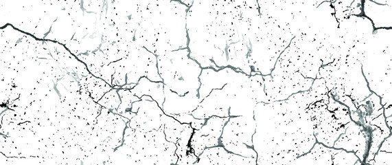 Distress Grunge Texture. Seamless Pattern. Halftone Old, Retro Background. Broken, Cracked Wall Texture. Scratched, Dirt Print. Black and White Grunge Style. Noise Rough Design. Vector Illustration.