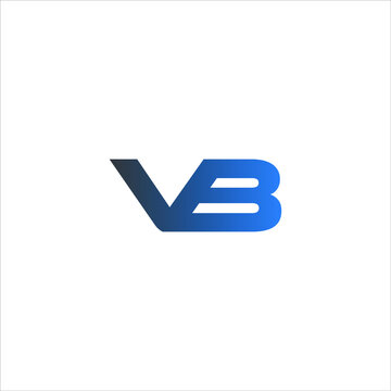 V B letter logo abstract design on white color background. vb monogram
