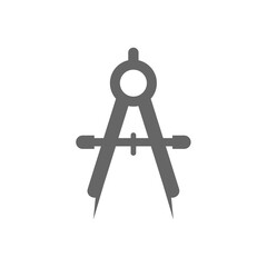 Set of Compass tools icon vector, Engineering simple icon template, Illustration