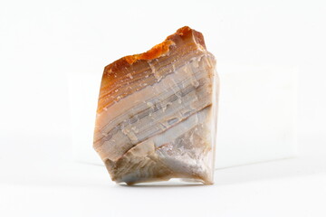 agate crystal with white background